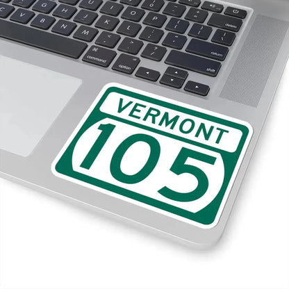 Vermont 105 (Vermont) (Road Sign) STICKER Vinyl Kiss-Cut Decal - The Sticker Space