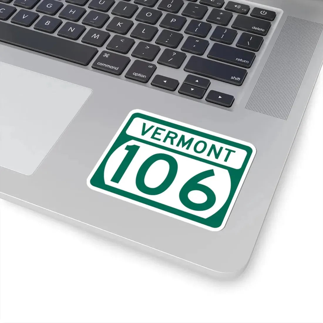 Vermont 106 (Vermont) (Road Sign) STICKER Vinyl Kiss-Cut Decal - The Sticker Space
