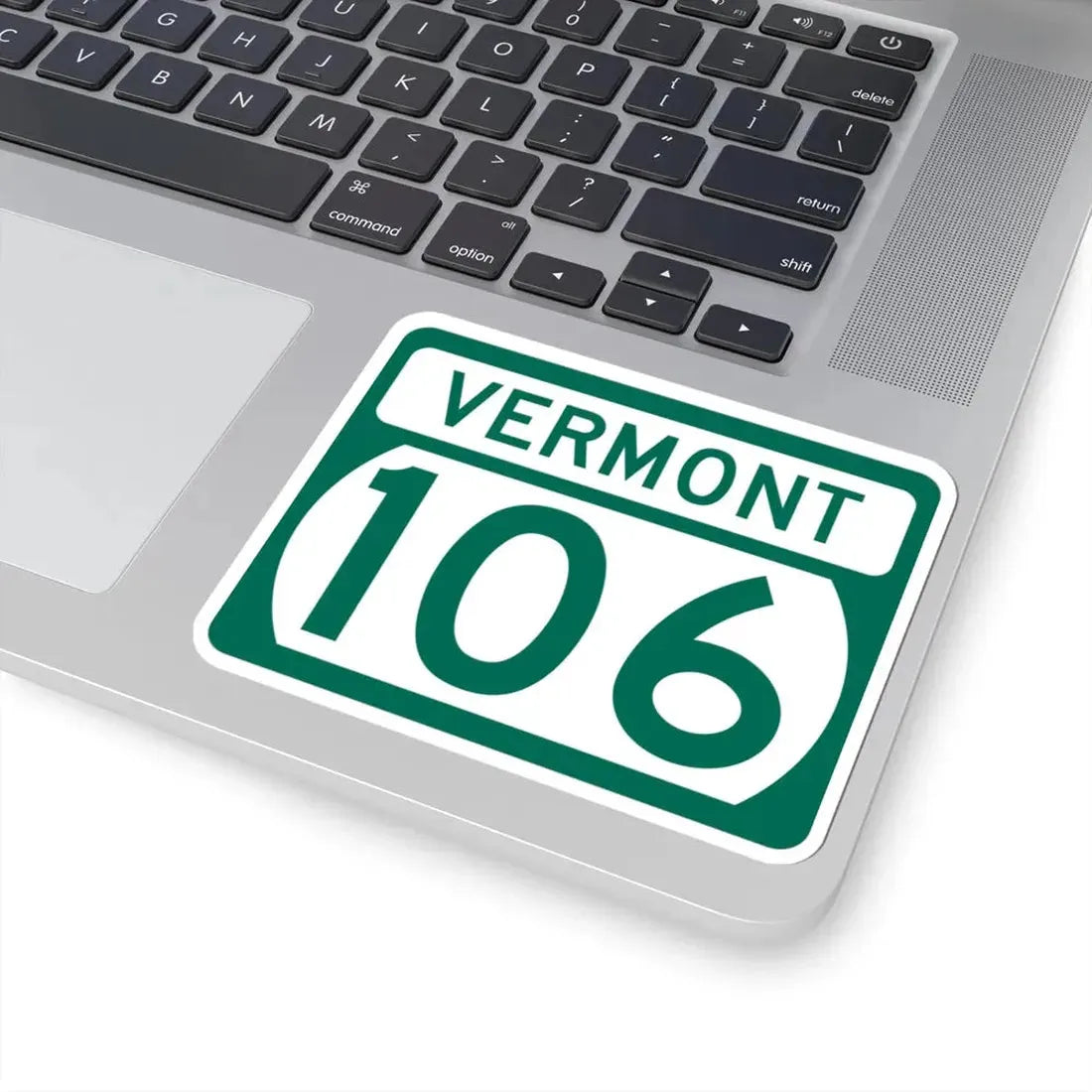 Vermont 106 (Vermont) (Road Sign) STICKER Vinyl Kiss-Cut Decal - The Sticker Space