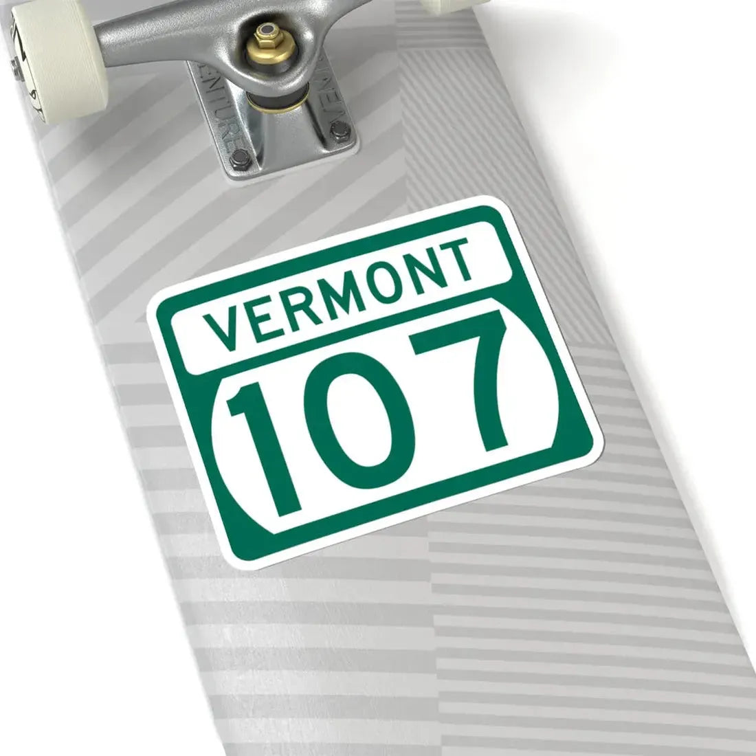 Vermont 107 (Vermont) (Road Sign) STICKER Vinyl Kiss-Cut Decal - The Sticker Space