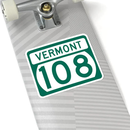 Vermont 108 (Vermont) (Road Sign) STICKER Vinyl Kiss-Cut Decal - The Sticker Space