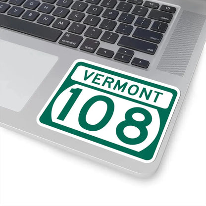Vermont 108 (Vermont) (Road Sign) STICKER Vinyl Kiss-Cut Decal - The Sticker Space