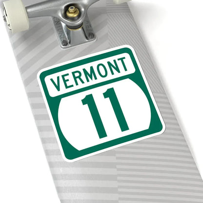 Vermont 11 (Vermont) (Road Sign) STICKER Vinyl Kiss-Cut Decal - The Sticker Space