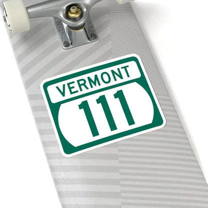 Vermont 111 (Vermont) (Road Sign) STICKER Vinyl Kiss-Cut Decal - The Sticker Space