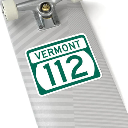 Vermont 112 (Vermont) (Road Sign) STICKER Vinyl Kiss-Cut Decal - The Sticker Space