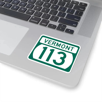 Vermont 113 (Vermont) (Road Sign) STICKER Vinyl Kiss-Cut Decal - The Sticker Space