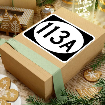 Vermont 113A (Vermont) (Road Sign) STICKER Vinyl Kiss-Cut Decal - The Sticker Space