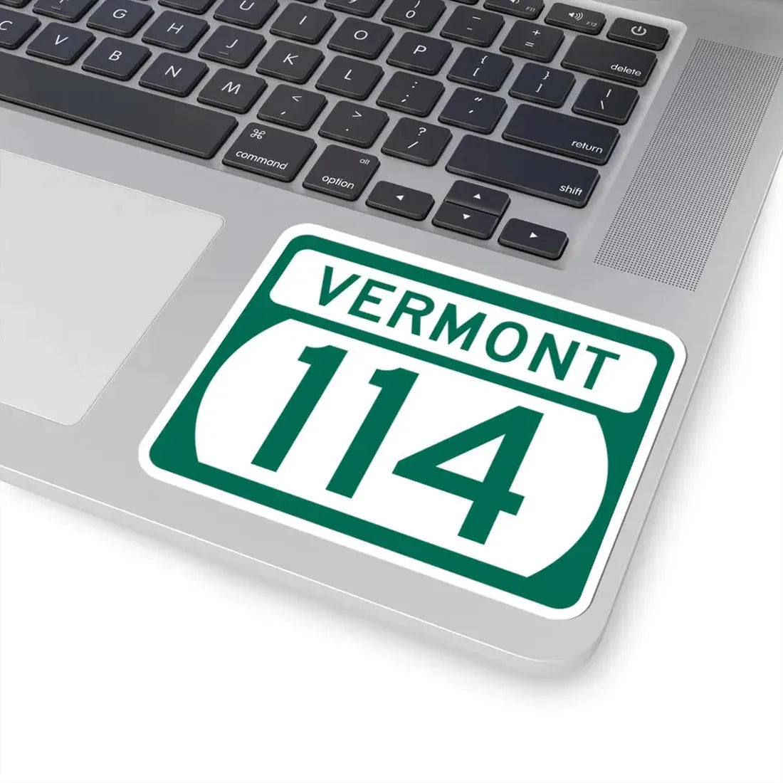 Vermont 114 (Vermont) (Road Sign) STICKER Vinyl Kiss-Cut Decal - The Sticker Space