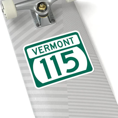 Vermont 115 (Vermont) (Road Sign) STICKER Vinyl Kiss-Cut Decal - The Sticker Space