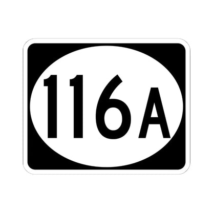 Vermont 116A (Vermont) (Road Sign) STICKER Vinyl Kiss-Cut Decal 6 Inch White - The Sticker Space