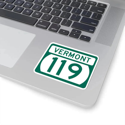 Vermont 119 (Vermont) (Road Sign) STICKER Vinyl Kiss-Cut Decal - The Sticker Space