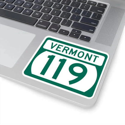 Vermont 119 (Vermont) (Road Sign) STICKER Vinyl Kiss-Cut Decal - The Sticker Space