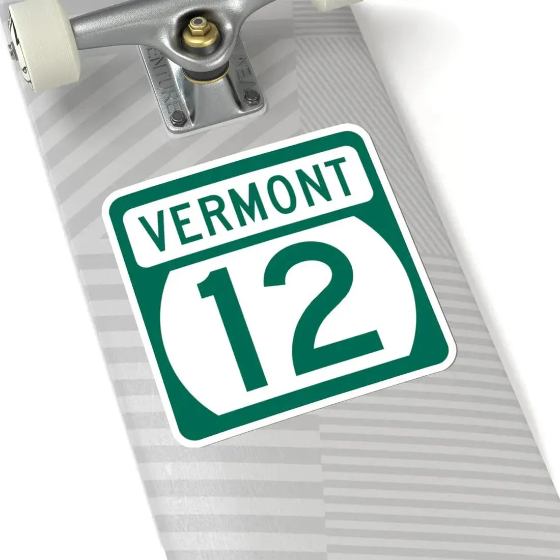 Vermont 12 (Vermont) (Road Sign) STICKER Vinyl Kiss-Cut Decal - The Sticker Space