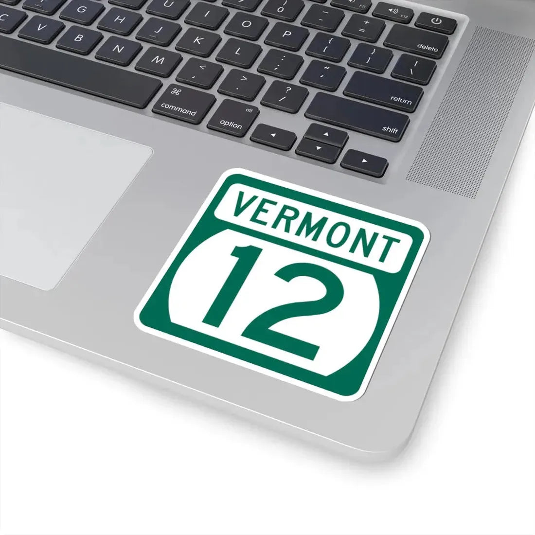 Vermont 12 (Vermont) (Road Sign) STICKER Vinyl Kiss-Cut Decal - The Sticker Space