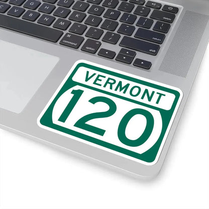 Vermont 120 (Vermont) (Road Sign) STICKER Vinyl Kiss-Cut Decal - The Sticker Space