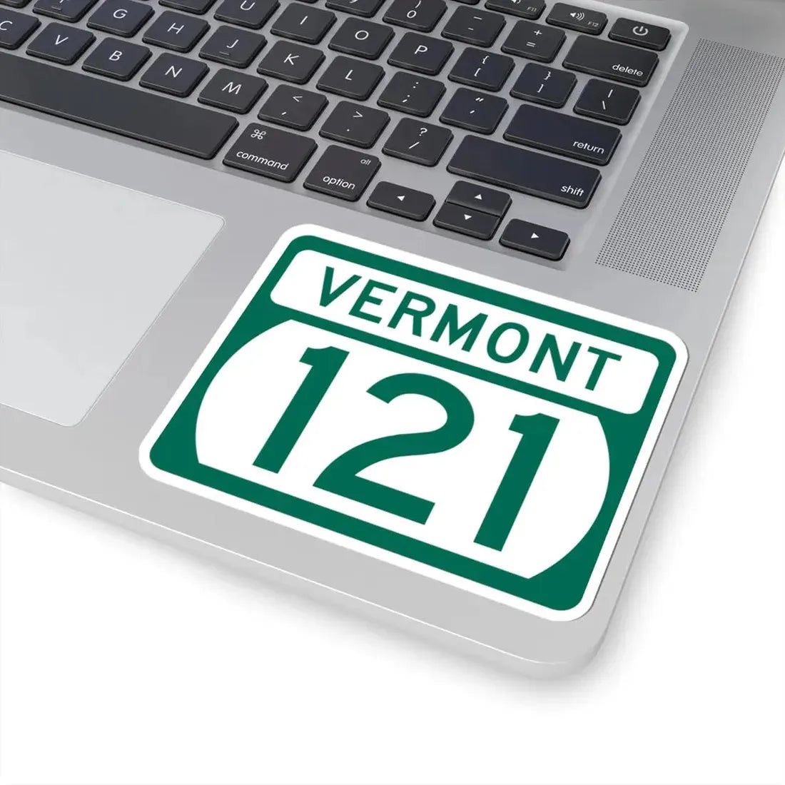 Vermont 121 (Vermont) (Road Sign) STICKER Vinyl Kiss-Cut Decal - The Sticker Space