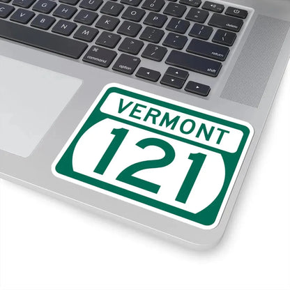 Vermont 121 (Vermont) (Road Sign) STICKER Vinyl Kiss-Cut Decal - The Sticker Space