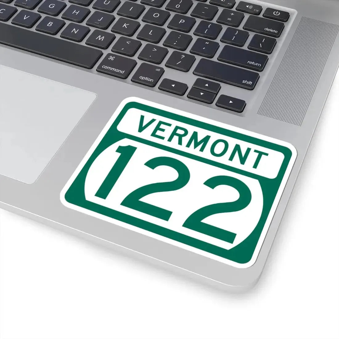 Vermont 122 (Vermont) (Road Sign) STICKER Vinyl Kiss-Cut Decal - The Sticker Space