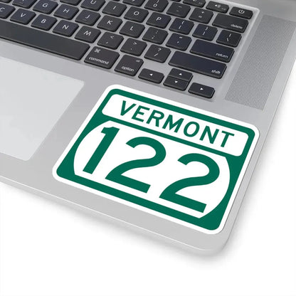 Vermont 122 (Vermont) (Road Sign) STICKER Vinyl Kiss-Cut Decal - The Sticker Space