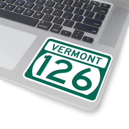 Vermont 126 (Vermont) (Road Sign) STICKER Vinyl Kiss-Cut Decal - The Sticker Space