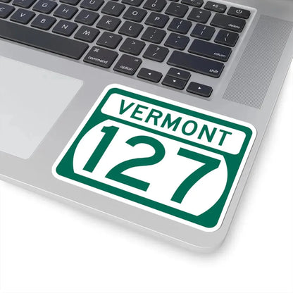 Vermont 127 (Vermont) (Road Sign) STICKER Vinyl Kiss-Cut Decal - The Sticker Space