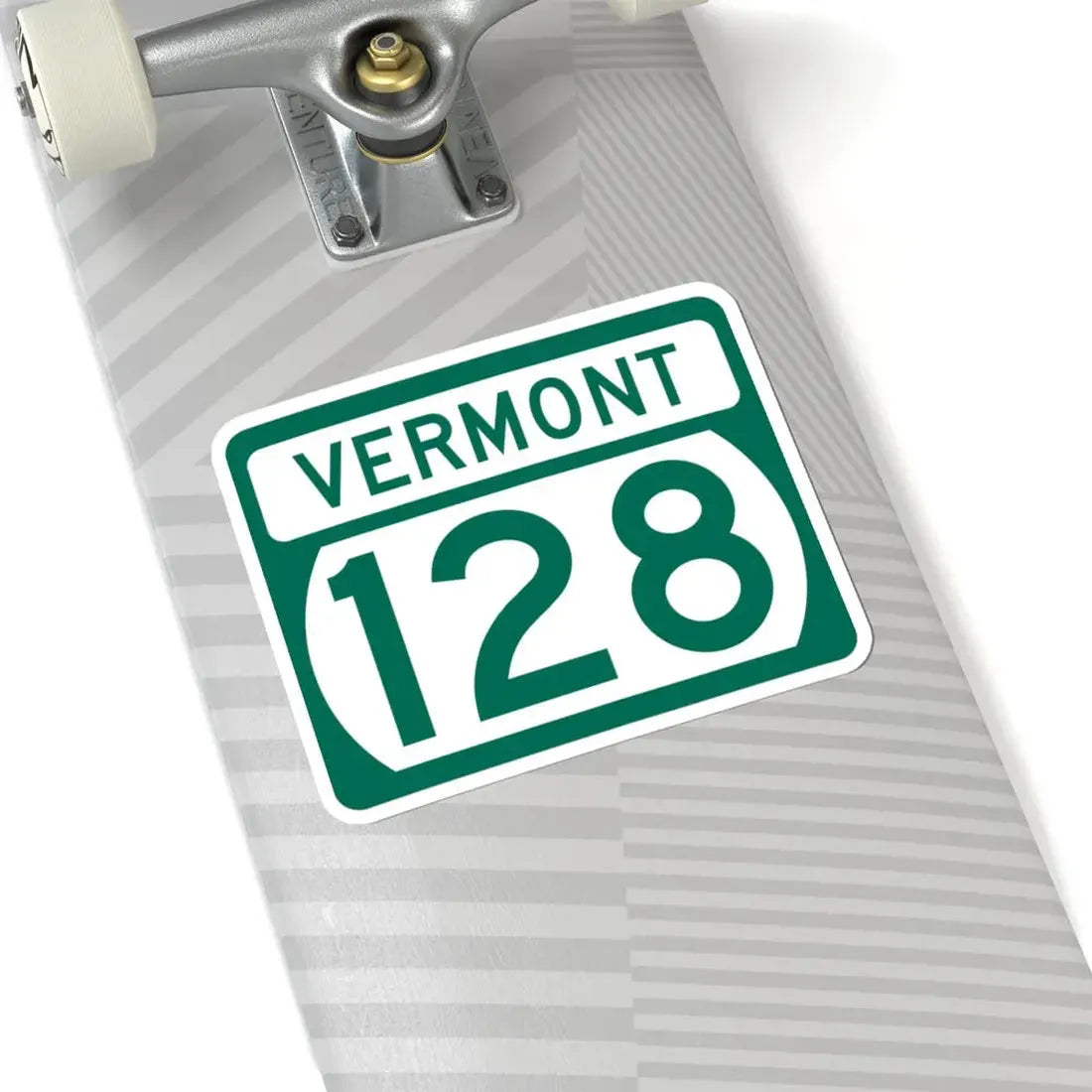 Vermont 128 (Vermont) (Road Sign) STICKER Vinyl Kiss-Cut Decal - The Sticker Space