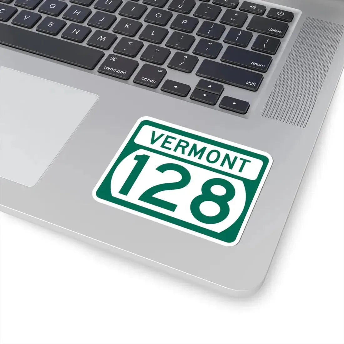 Vermont 128 (Vermont) (Road Sign) STICKER Vinyl Kiss-Cut Decal - The Sticker Space