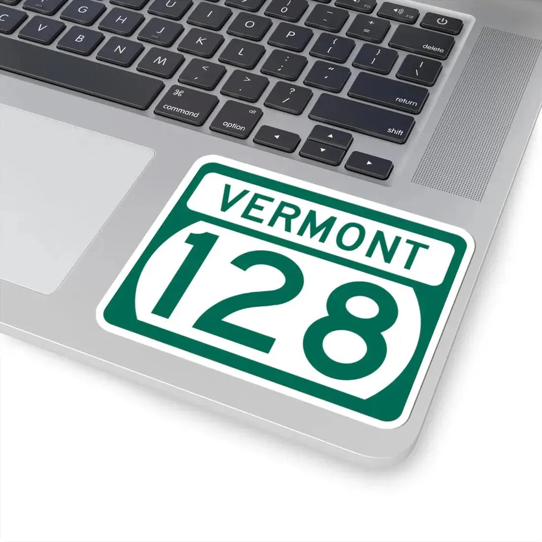 Vermont 128 (Vermont) (Road Sign) STICKER Vinyl Kiss-Cut Decal - The Sticker Space
