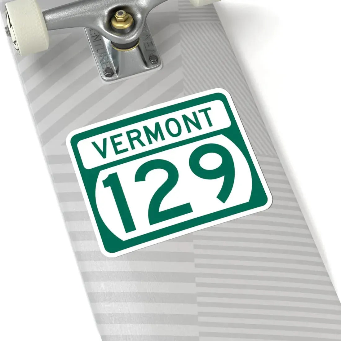 Vermont 129 (Vermont) (Road Sign) STICKER Vinyl Kiss-Cut Decal - The Sticker Space