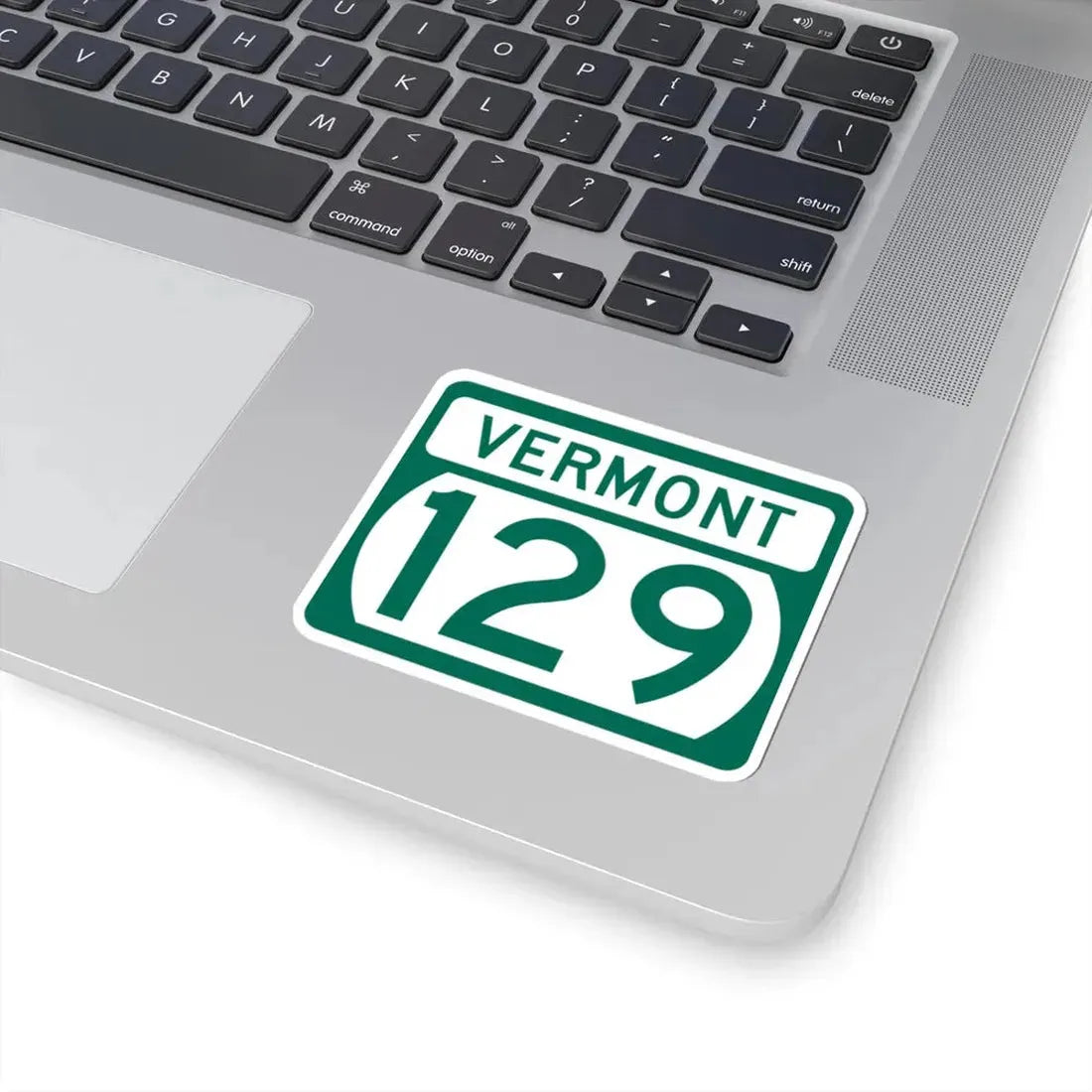 Vermont 129 (Vermont) (Road Sign) STICKER Vinyl Kiss-Cut Decal - The Sticker Space