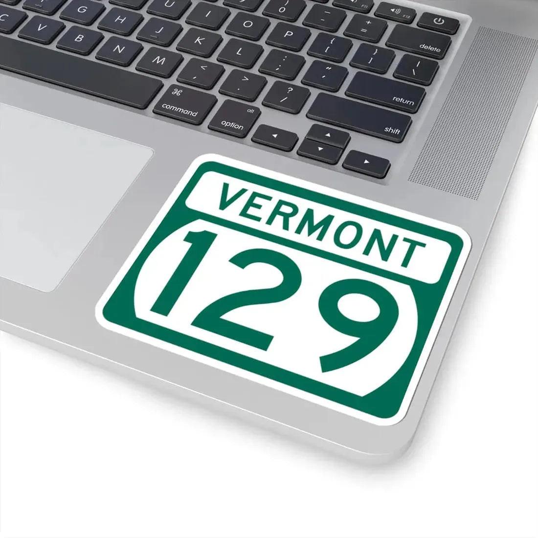 Vermont 129 (Vermont) (Road Sign) STICKER Vinyl Kiss-Cut Decal - The Sticker Space