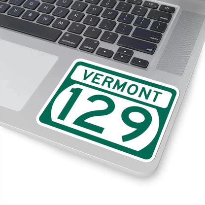 Vermont 129 (Vermont) (Road Sign) STICKER Vinyl Kiss-Cut Decal - The Sticker Space