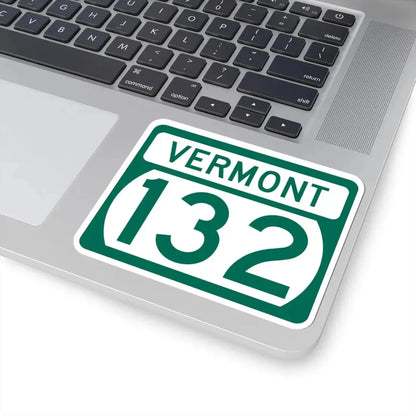 Vermont 132 (Vermont) (Road Sign) STICKER Vinyl Kiss-Cut Decal - The Sticker Space
