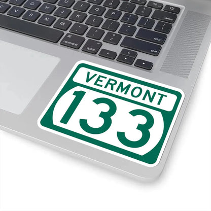 Vermont 133 (Vermont) (Road Sign) STICKER Vinyl Kiss-Cut Decal - The Sticker Space