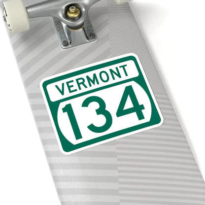 Vermont 134 (Vermont) (Road Sign) STICKER Vinyl Kiss-Cut Decal - The Sticker Space