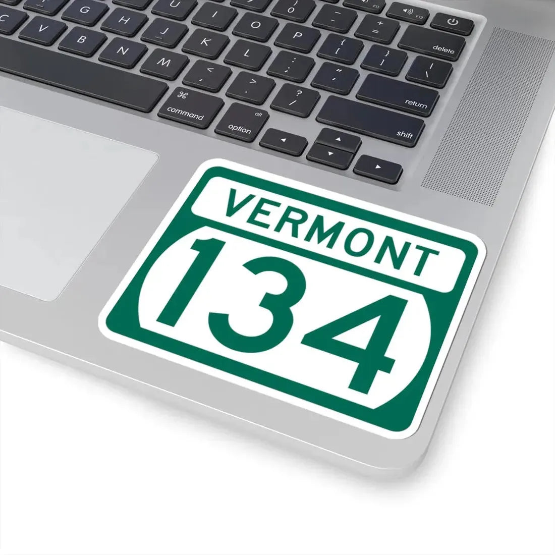 Vermont 134 (Vermont) (Road Sign) STICKER Vinyl Kiss-Cut Decal - The Sticker Space