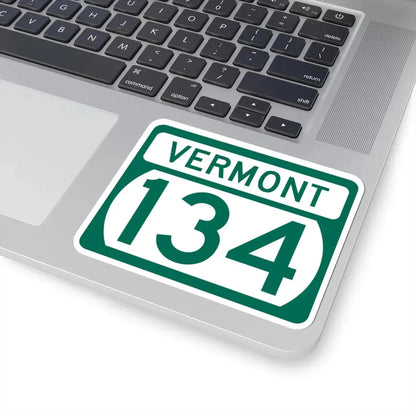 Vermont 134 (Vermont) (Road Sign) STICKER Vinyl Kiss-Cut Decal - The Sticker Space