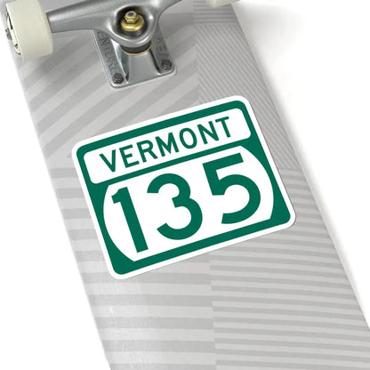 Vermont 135 (Vermont) (Road Sign) STICKER Vinyl Kiss-Cut Decal - The Sticker Space