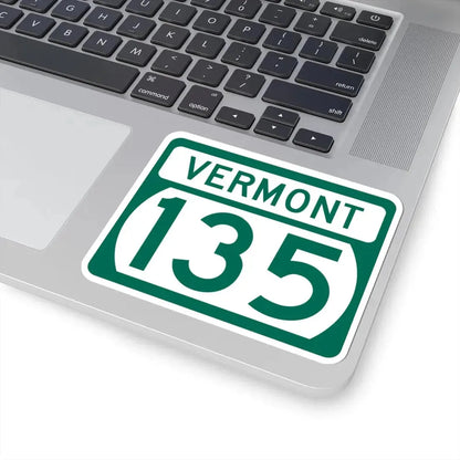 Vermont 135 (Vermont) (Road Sign) STICKER Vinyl Kiss-Cut Decal - The Sticker Space
