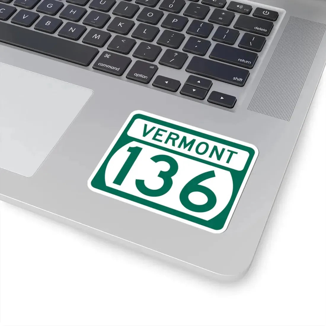 Vermont 136 (Vermont) (Road Sign) STICKER Vinyl Kiss-Cut Decal - The Sticker Space