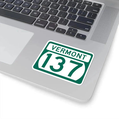 Vermont 137 (Vermont) (Road Sign) STICKER Vinyl Kiss-Cut Decal - The Sticker Space