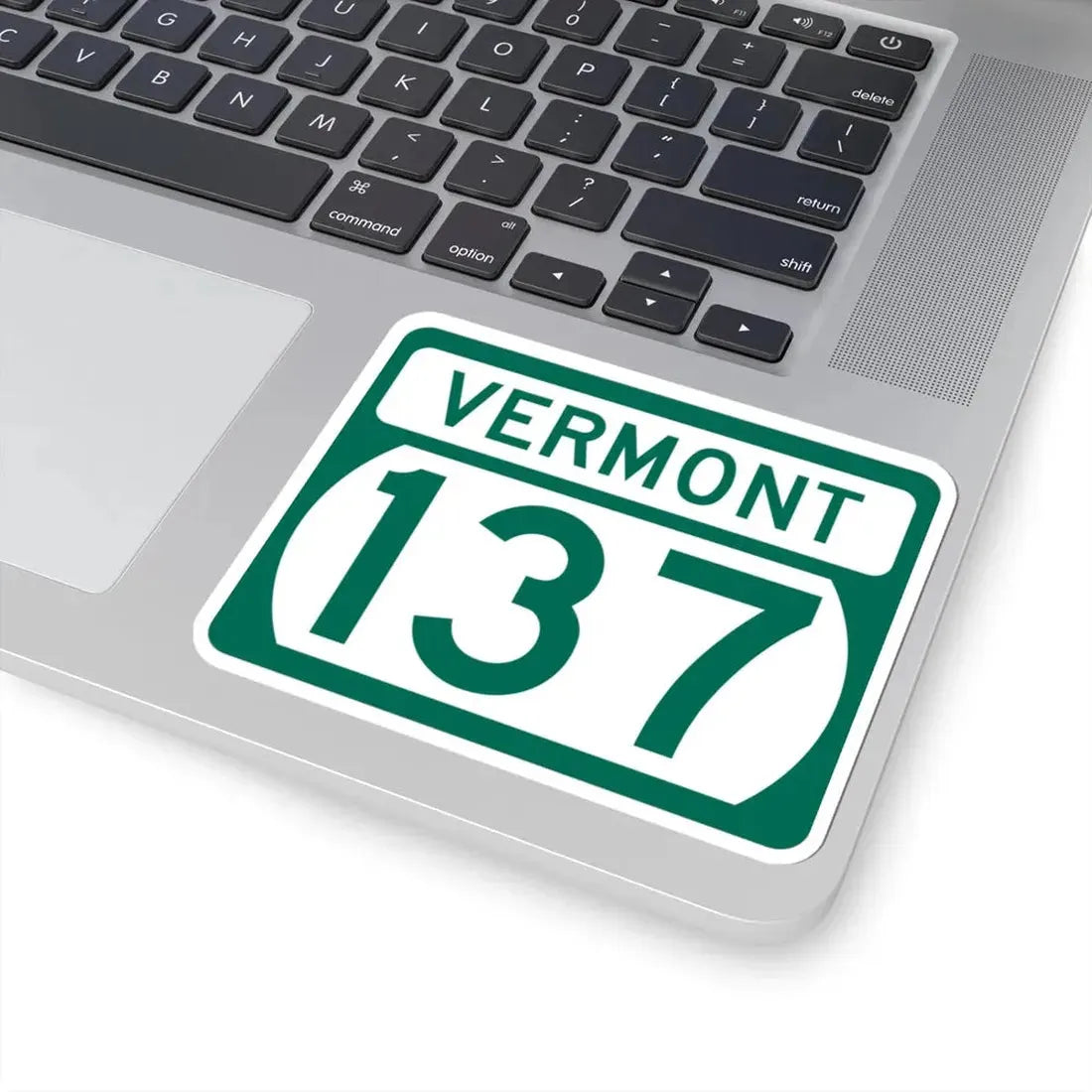 Vermont 137 (Vermont) (Road Sign) STICKER Vinyl Kiss-Cut Decal - The Sticker Space