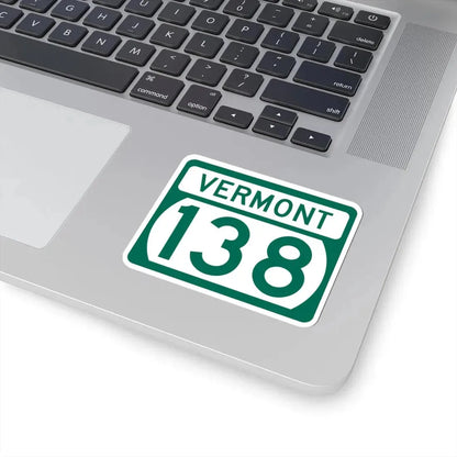 Vermont 138 (Vermont) (Road Sign) STICKER Vinyl Kiss-Cut Decal - The Sticker Space