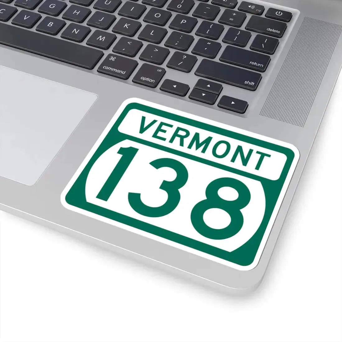 Vermont 138 (Vermont) (Road Sign) STICKER Vinyl Kiss-Cut Decal - The Sticker Space