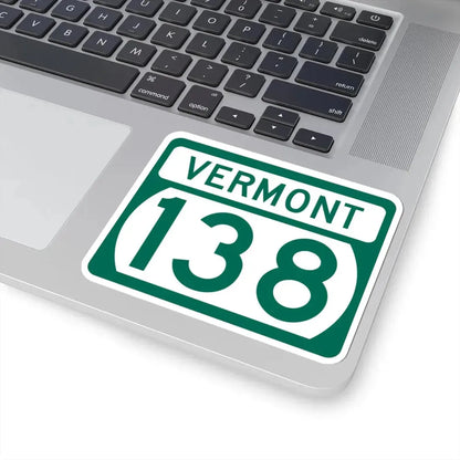 Vermont 138 (Vermont) (Road Sign) STICKER Vinyl Kiss-Cut Decal - The Sticker Space