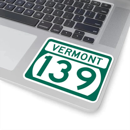 Vermont 139 (Vermont) (Road Sign) STICKER Vinyl Kiss-Cut Decal - The Sticker Space