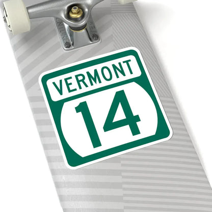 Vermont 14 (Vermont) (Road Sign) STICKER Vinyl Kiss-Cut Decal - The Sticker Space