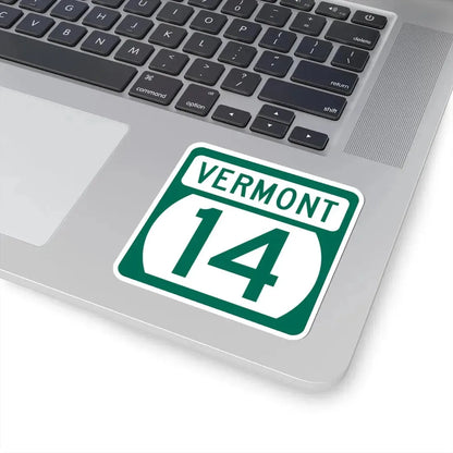 Vermont 14 (Vermont) (Road Sign) STICKER Vinyl Kiss-Cut Decal - The Sticker Space