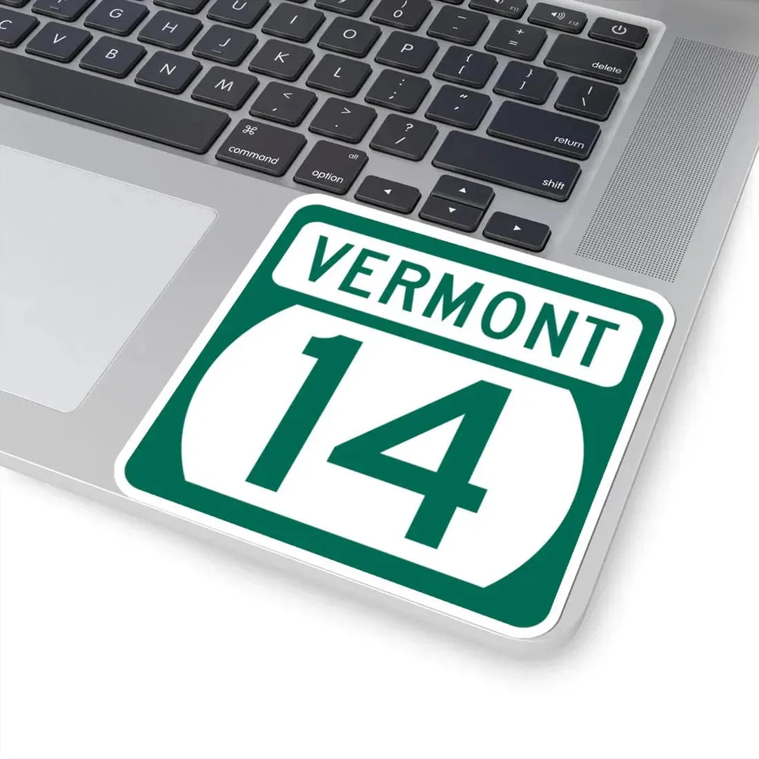 Vermont 14 (Vermont) (Road Sign) STICKER Vinyl Kiss-Cut Decal - The Sticker Space