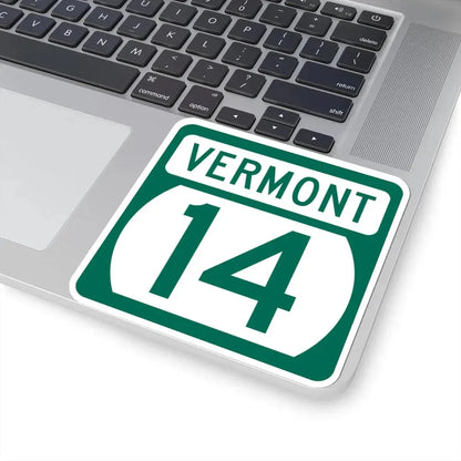 Vermont 14 (Vermont) (Road Sign) STICKER Vinyl Kiss-Cut Decal - The Sticker Space
